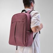 Lifestyle image of the 15.6" Recycled Laptop Backpack printed with your logo from Total Merchandise