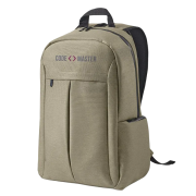 Promotional 15.6" Recycled Laptop Backpack in Camel printed with your logo from Total Merchandise