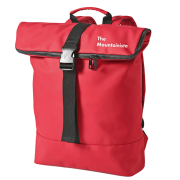 Branded Milan 24L Recycled Backpack in Burgundy with a design from Total Merchandise