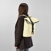 Lifestyle image of the Milan 24L Recycled Backpack from Total Merchandise