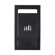 Promotional RCS Recycled Plastic Foldable Phone Stand in Black from Total Merchandise