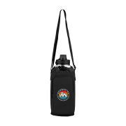 Logo printed Malmö 1.8L Recycled Bottle Bags in Black with a design from Total Merchandise