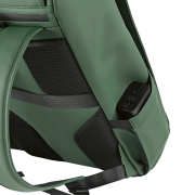 Upclose image of the strap of the Lisbon Recycled Laptop Backpack from Total Merchandise