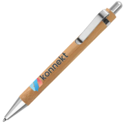 Customisable Rodeo Bamboo Pen & Pencil Set in Gift Box in Bamboo from Total Merchandise