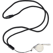 Customisable Metal whistles in Silver branded with your company logo from Total Merchandise