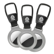 Custom Branded Magnetic Metal AirTag Keyring in Silver branded with your logo from Total Merchandise