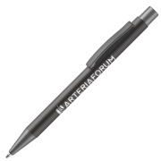 Customisable Ergo GRS Recycled Aluminium Ballpens in Gunmetal from Total Merchandise