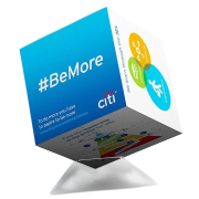 70mm Magic Cube printed your company logo in an all over design from Total Merchandise