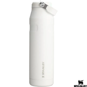 Logo branded Stanley IceFlow™ Water Bottle with Flip Straw in White from Total Merchandise