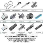 Promotional Metal Staff Name Badges Attachment Options from Total Merchandise