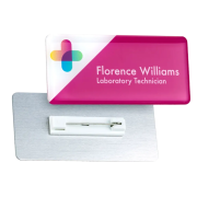 Metal Staff Name Badges with Standard Fitting
