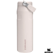 Logo printed Stanley IceFlow™ 0.7L Water Bottle with Flip Straw in Light Pink from Total Merchandise