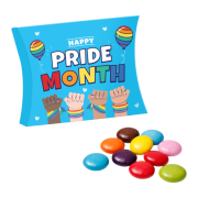 Custom Branded Choco Beanies Eco Pride Pouch Box printed with your logo from Total Merchandise