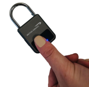 Lifestyle image of the Fingerprint Padlocks from Total Merchandise