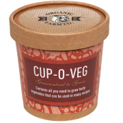 Logo branded Grow Your Own Vegetable Kits in Brown with a design from Total Merchandise