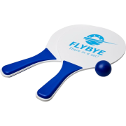 Customisable Bat & Ball Beach Game Set in Royal Blue/White from Total Merchandise