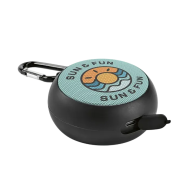 Branded Waterproof Recycled Speaker in Black from Total Merchandise