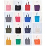 Example of Engraving on Branded Handle Recycled Tote Bags from Total Merchandise