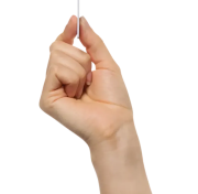 Showing the thickness of Rechargeable Ultra-Thin Recycled Finder Card from Total Merchandise