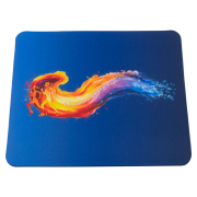 Customised UK Rubber Base Mouse Mat in White branded with your company logo in a full-colour design