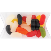Promotional Jelly Beans in Pillow Pouch in Transparent printed with your logo from Total Merchandise