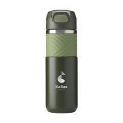 500ml Recycled Stainless Steel Bottles in Green printed with your logo from Total Merchandise