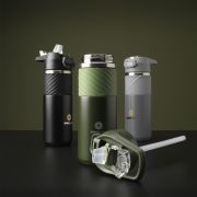 A lifestyle image of the 500ml Recycled Stainless Steel Bottles from Total Merchandise