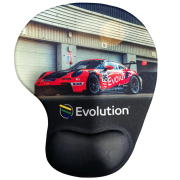 Customisable Gel Wrist Mouse Mats in Black printed with your company logo from Total Merchandise