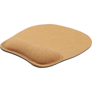 Promotional Cork Mouse Mat with Wrist Support in Brown branded with your logo from Total Merchandise