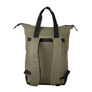 Custom Branded Recycled Cotton Canvas Tote Backpack in Dark Green from Total Merchandise