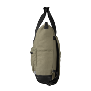 Logo Branded Recycled Cotton Canvas Tote Backpack in Dark Green from Total Merchandise