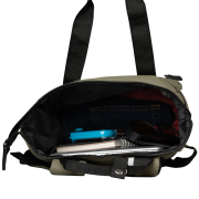 Custom Printed Recycled Cotton Canvas Tote Backpack in Dark Green from Total Merchandise