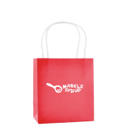 Small Coloured Brunswick Paper Bag in Red