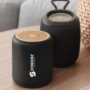 Recycled Plastic and Bamboo Bluetooth Speaker