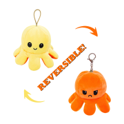 Branded Small Reversible Octopus Plush Toy Keyring branded with your logo from Total Merchandise