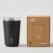 Custom Branded Ocean Bottle 350ml Insulated Tumbler in Obsidian Black from Total Merchandise