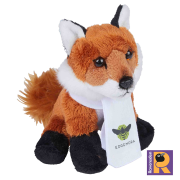 Logo branded Ravensden Fox Soft Toy in Orange with a design from Total Merchandise