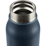 Customisable 600ml Recycled Stainless Steel Double Walled Bottle in Blue from Total Merchandise