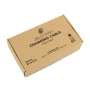 Eco 1M Jellyfish Charging Cable in Off White branded with your logo from Total Merchandise
