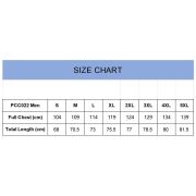Top size chart for the Sports Team Kit from Total Merchandise