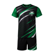 Custom branded Sports Top and Shorts printed all over with a design by Total Merchandise