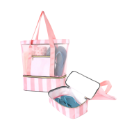 Branded Mesh Beach Tote Bag with a design from Total Merchandise