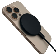 Lifestyle image of the Nova Wireless Magnetic Charger from Total Merchandise