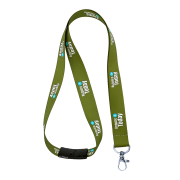 UK Printed Lanyard 15mm in White