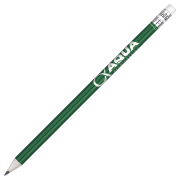 Promotional Recycled Paper Pencil in Green Printed with a Logo by Total Merchandise