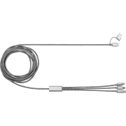 Custom Branded Trident Plus BrandCharger rPET Charging Cable in Gunmetal Grey from Total Merchandise