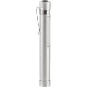 Logo Branded Aluminium Flashlight in Silver customised with your logo from Total Merchandise