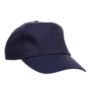 Personalisable 5 Panel Cotton Cap in Navy branded with your logo from Total Merchandise