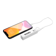 Promotional USB-C 2200mAh White Power Bank in White from Total Merchandise