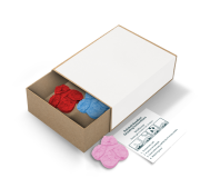 Logo Branded Bee Shape Rainball Seedboxes in White with a design from Total Merchandise